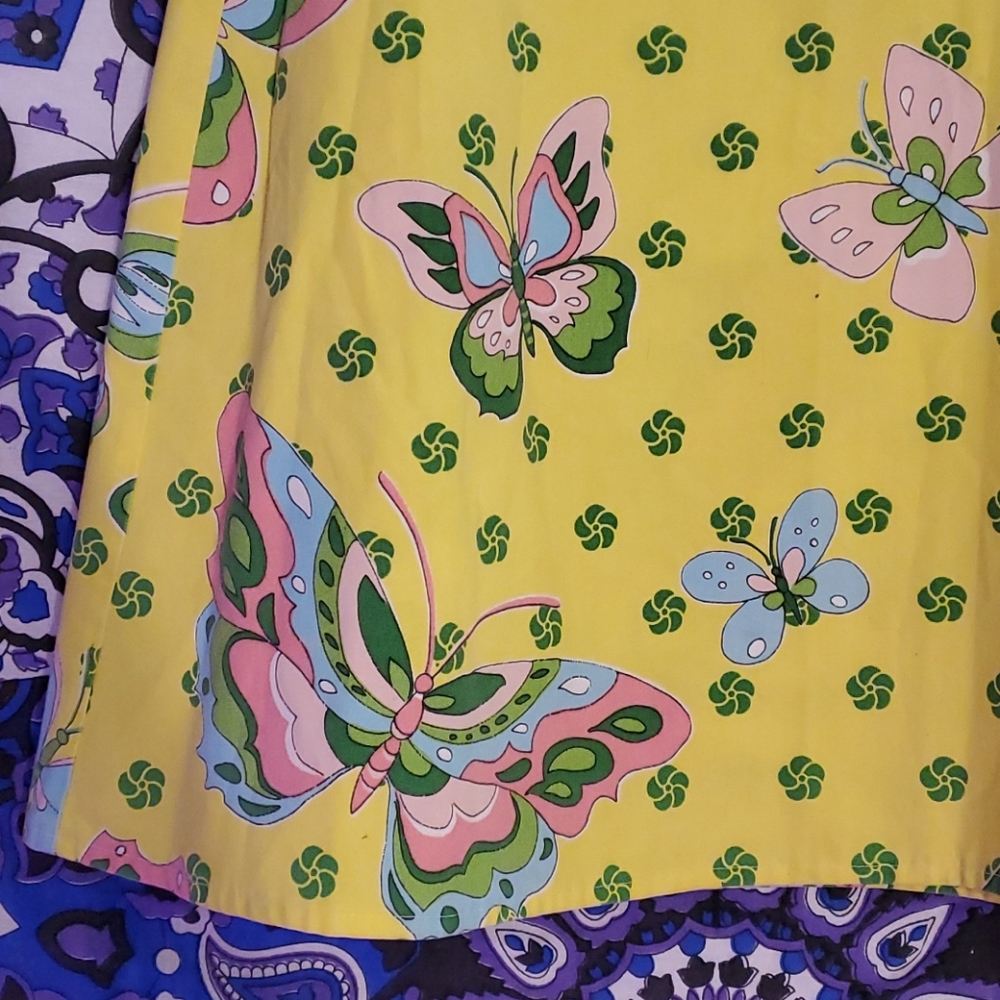 Vintage butterfly wrap skirt - Picture 9 of 14